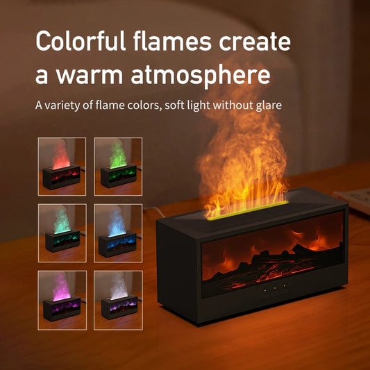 Vissko™ Fireplace Vibes – Chill Out Humidifier with LED Light & Remote